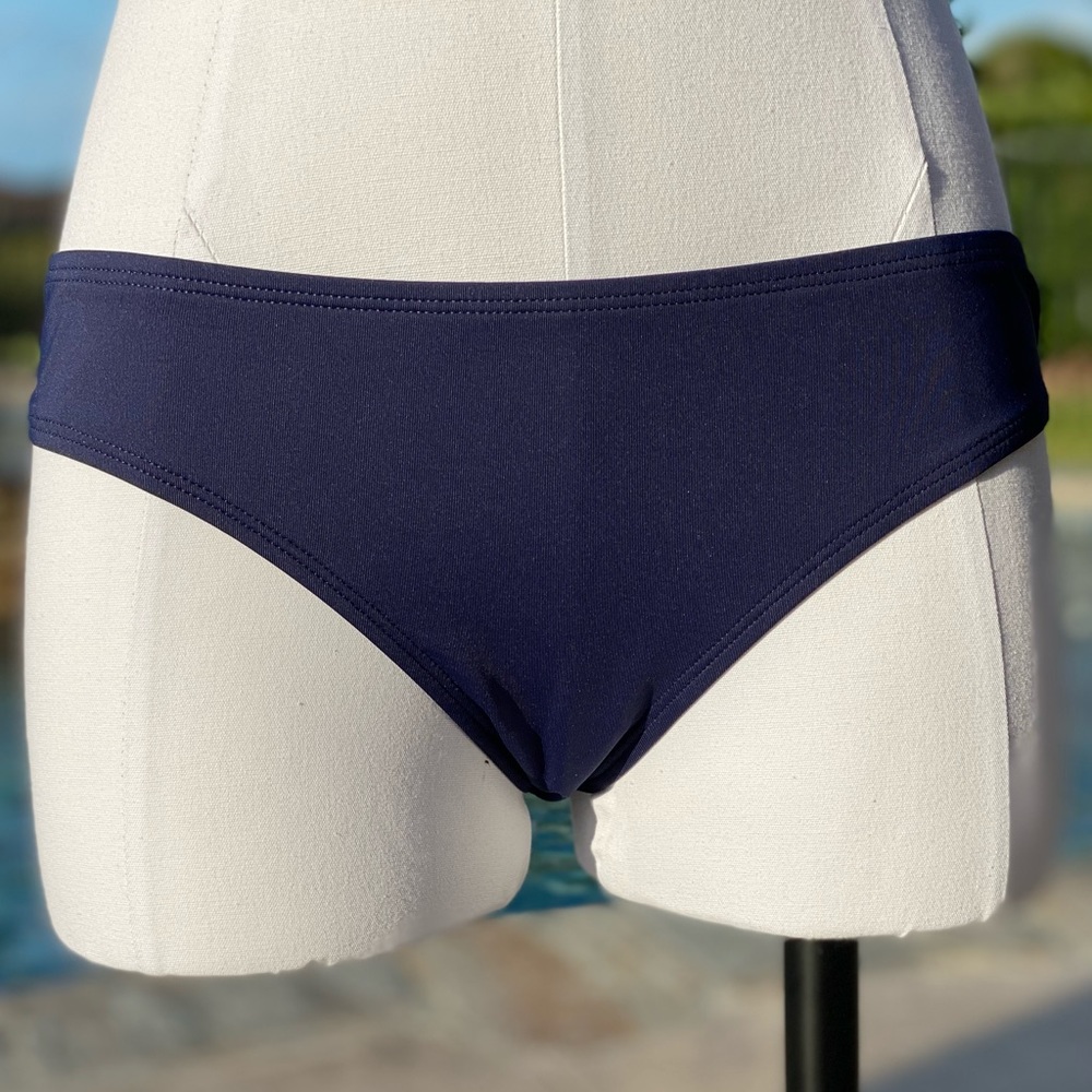 NWT Anne Cole Navy Bikini Bottoms M